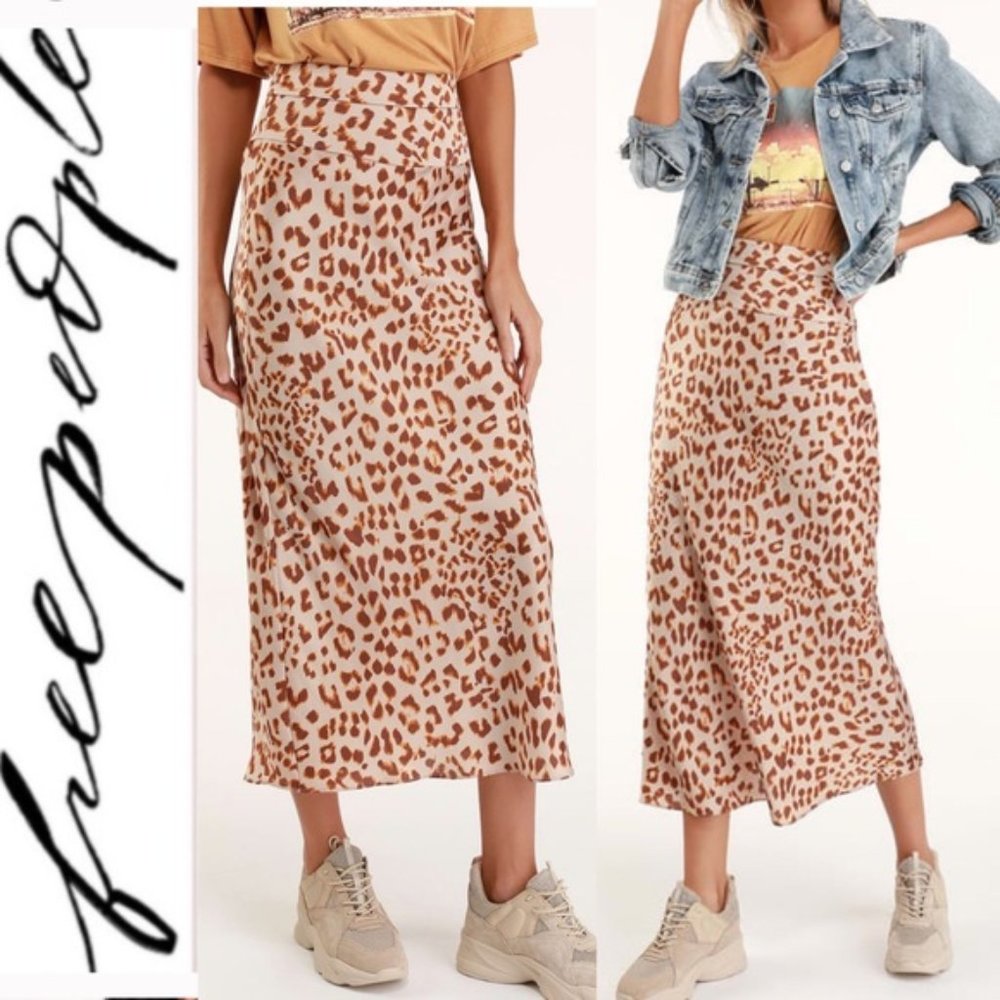 Free People Normani Bias Midi Skirt